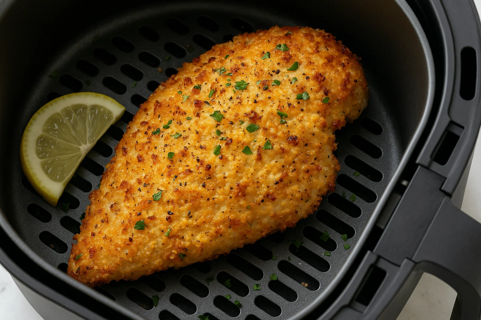 Crispy Air Fryer Garlic Parmesan Chicken