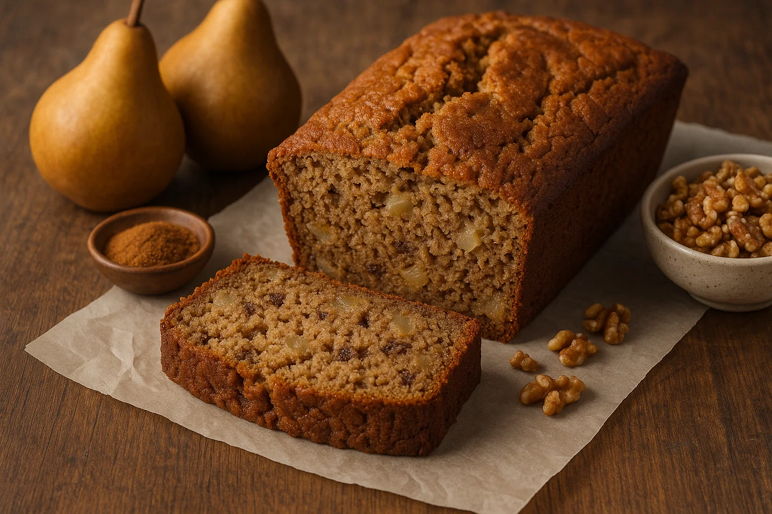 Spiced Pear Bread Recipe - Pin Your Pin