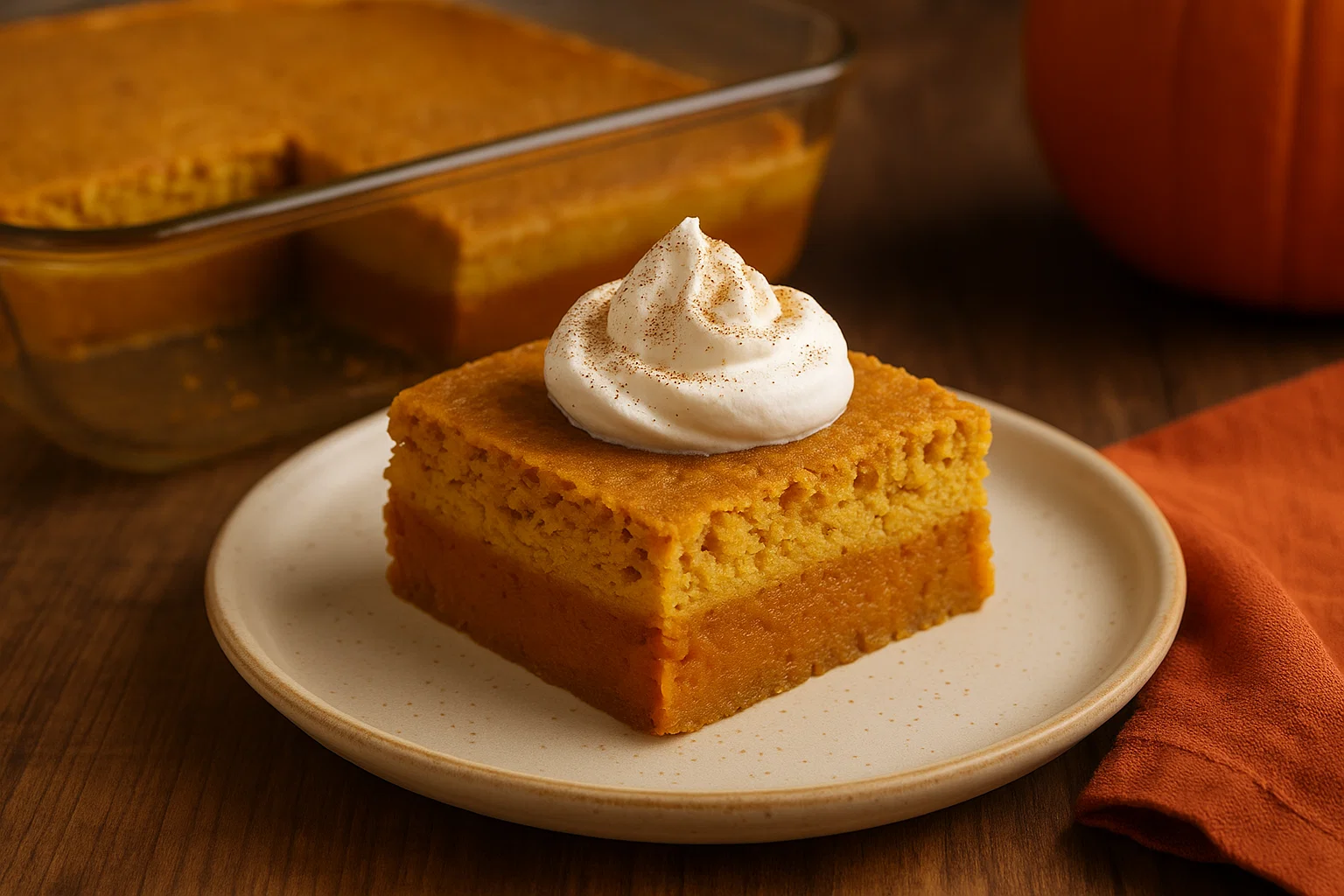 2 Ingredient Magic Pumpkin Cake – Pin Your Pin