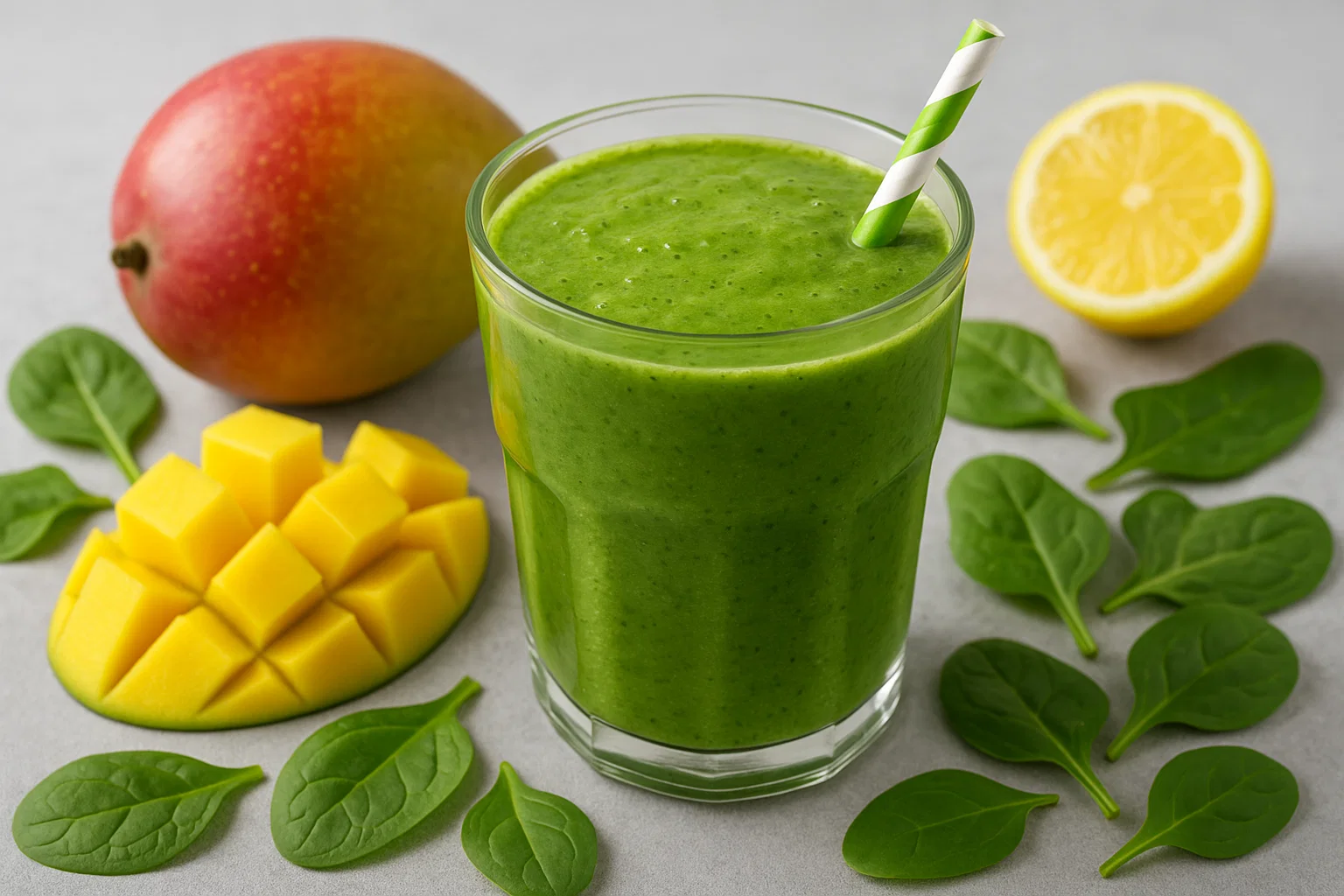 Mango Spinach Detox Smoothie – Pin Your Pin