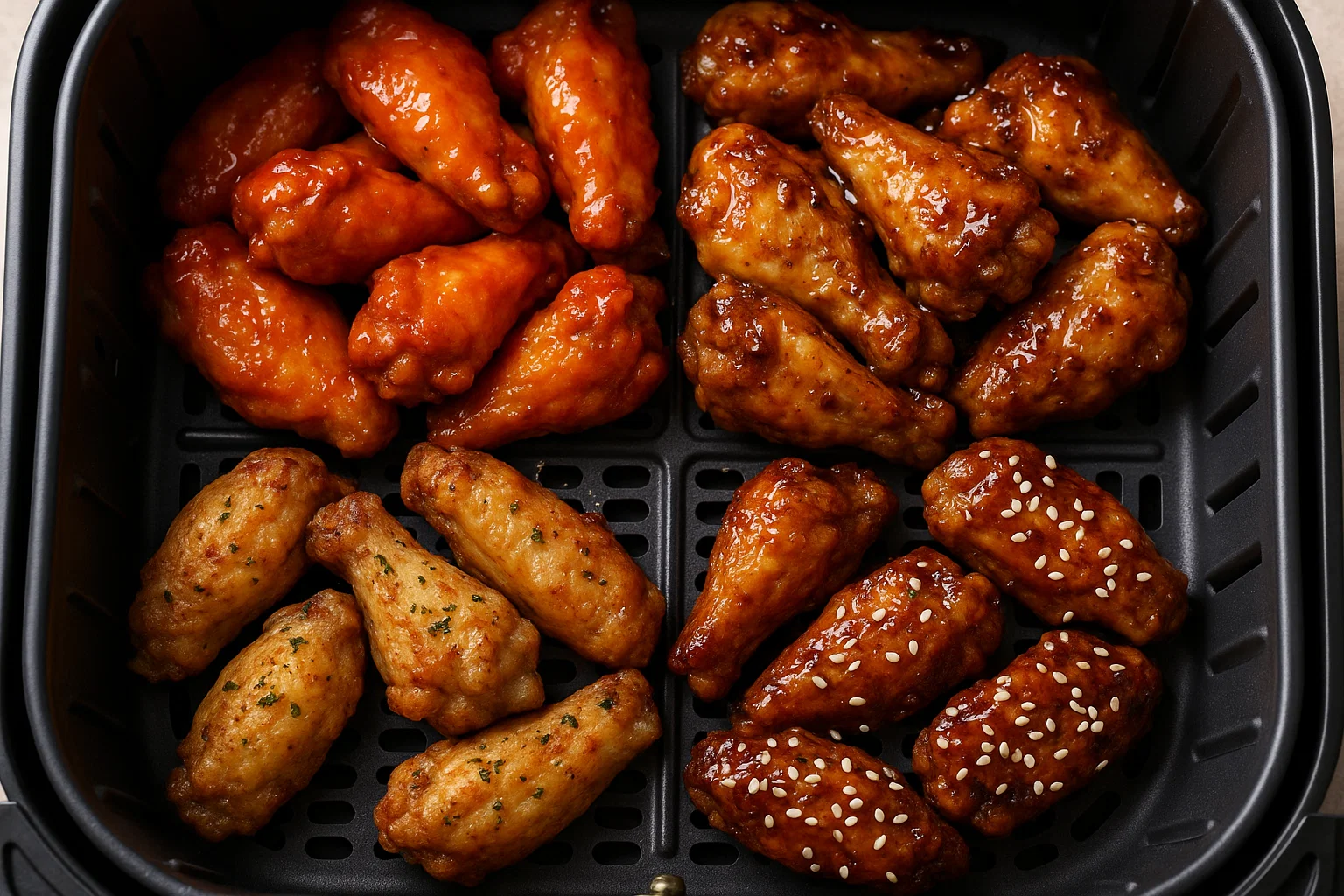 5 crispy air fryer chicken wings