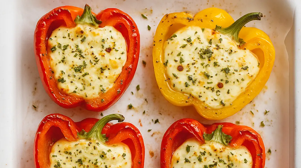 Baked Feta Stuffed Peppers