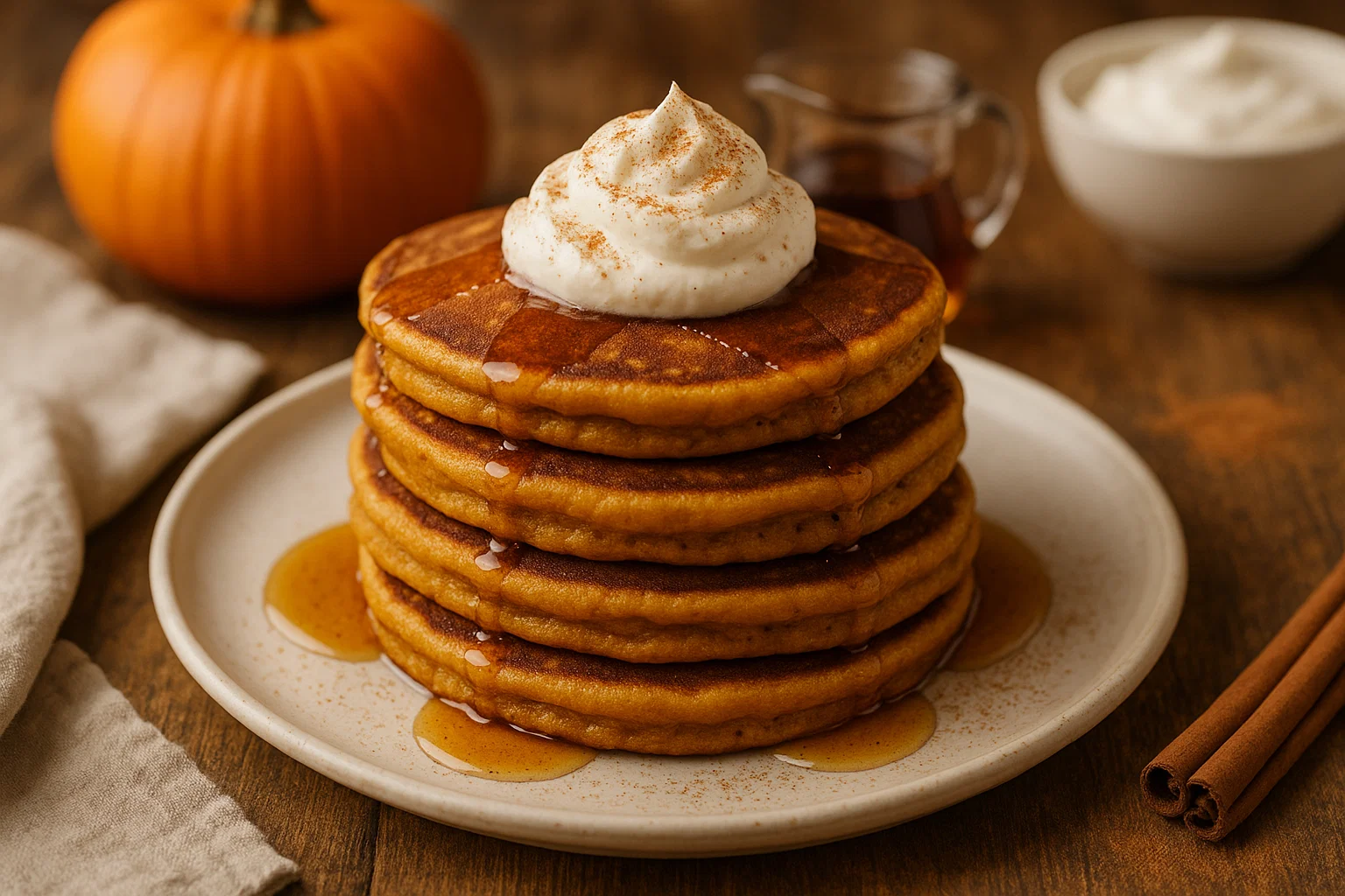 Fluffy Pumpkin Pancakes – Pin Your Pin