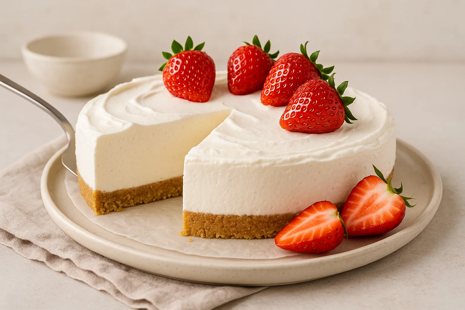 No-bake cheesecake: easy and delicious