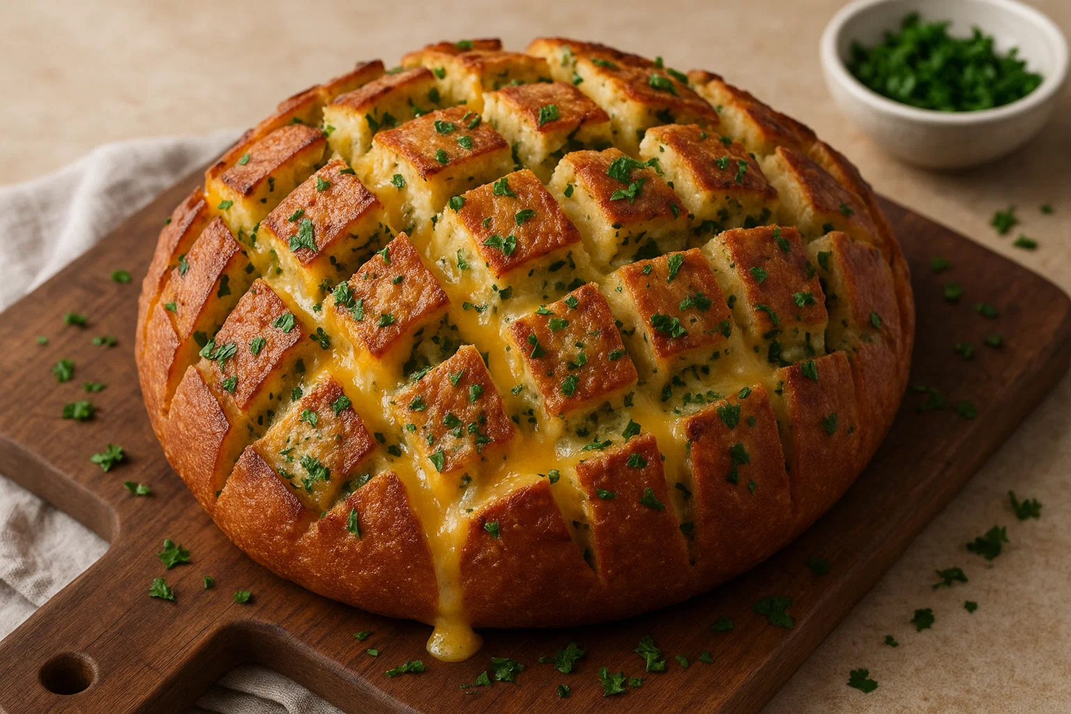 Cheesy Garlic Cracked Bread That Steals the Show
