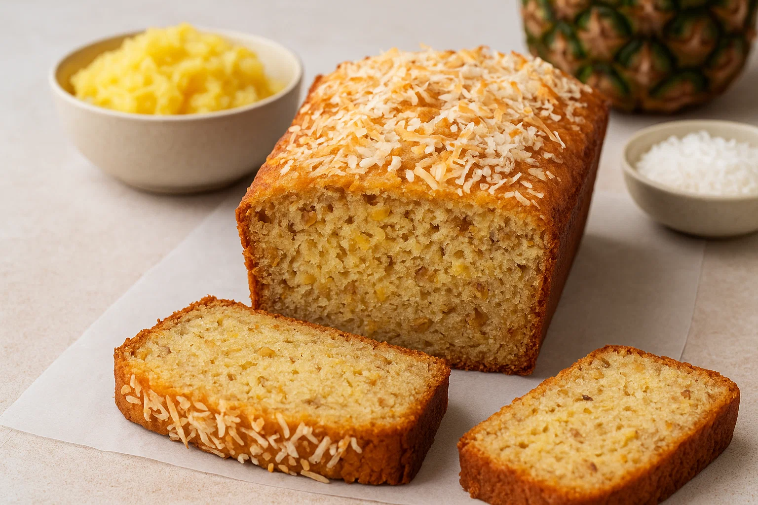 Pineapple Coconut Bread Recipe - Pin Your Pin