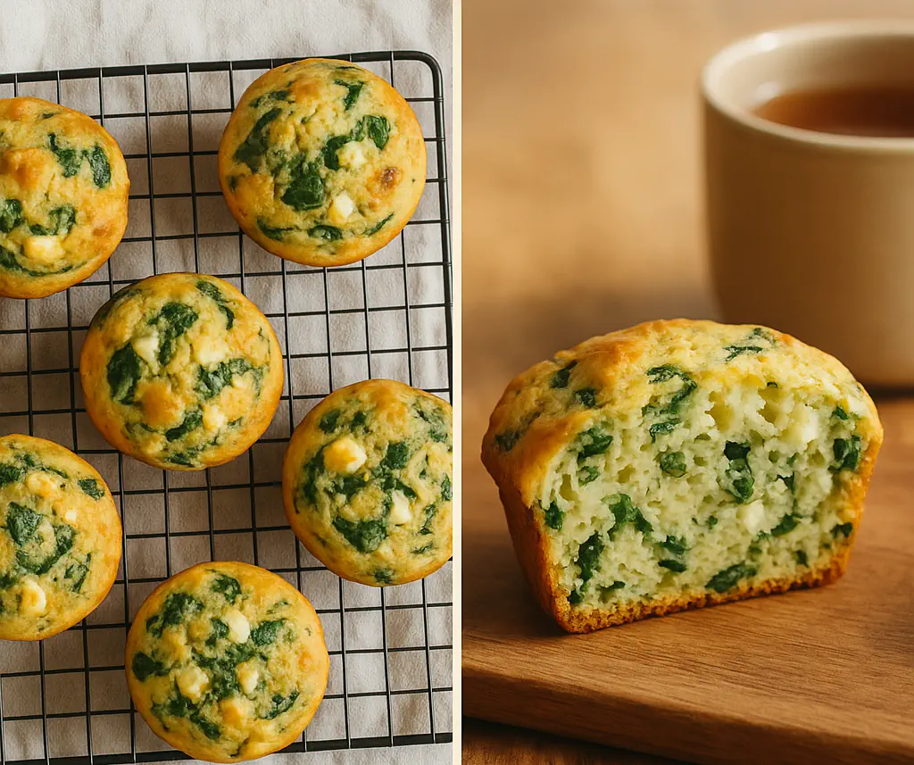 Savory Spinach Feta Muffins